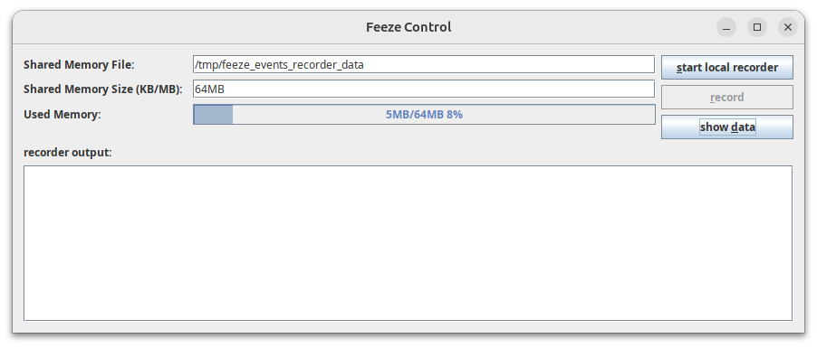 feeze control window screenshot