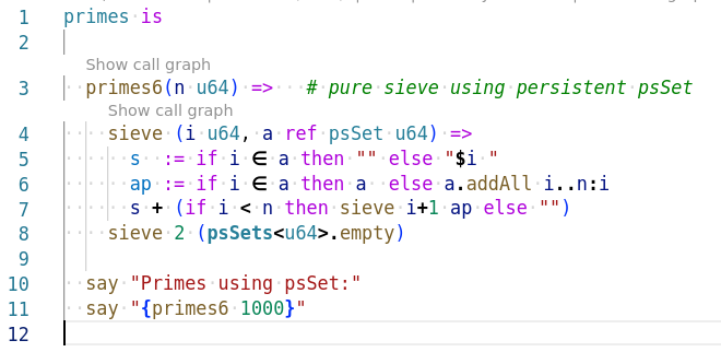 syntax highlighting